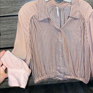 Blouse free people button up worn once